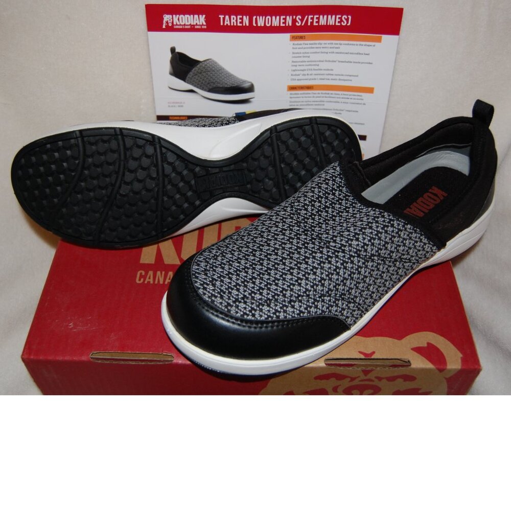 NEW Kodiak Women's Taren Steel Safety Toe Shoes Ortholite/Flex/Anti-Slip Size 9